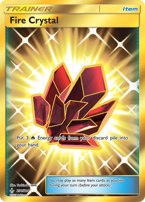 Fire Crystal 231 Unbroken Bonds Pokémon card