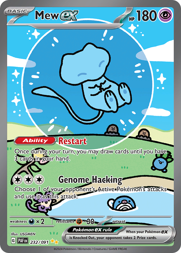 Mew ex 232 Paldean Fates Pokémon card