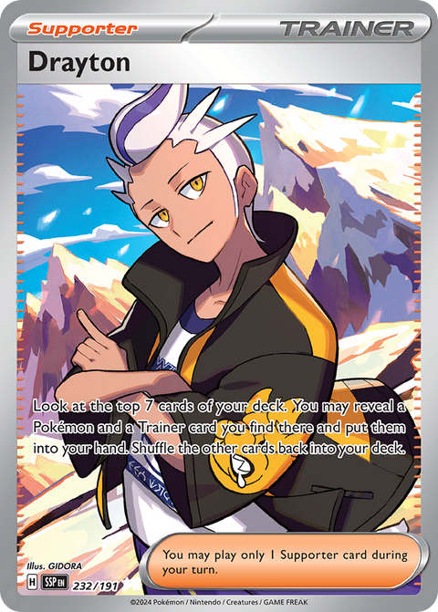 Drayton 232 Surging Sparks Pokémon card