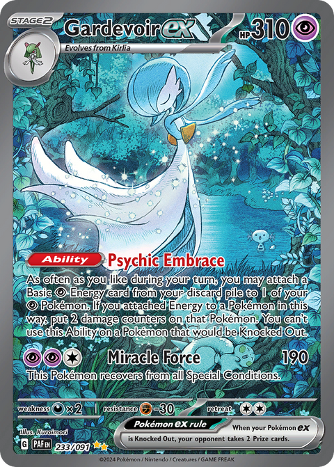 Gardevoir ex 233 Paldean Fates Pokémon card