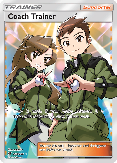 Coach Trainer 233 Unified Minds Pokémon card