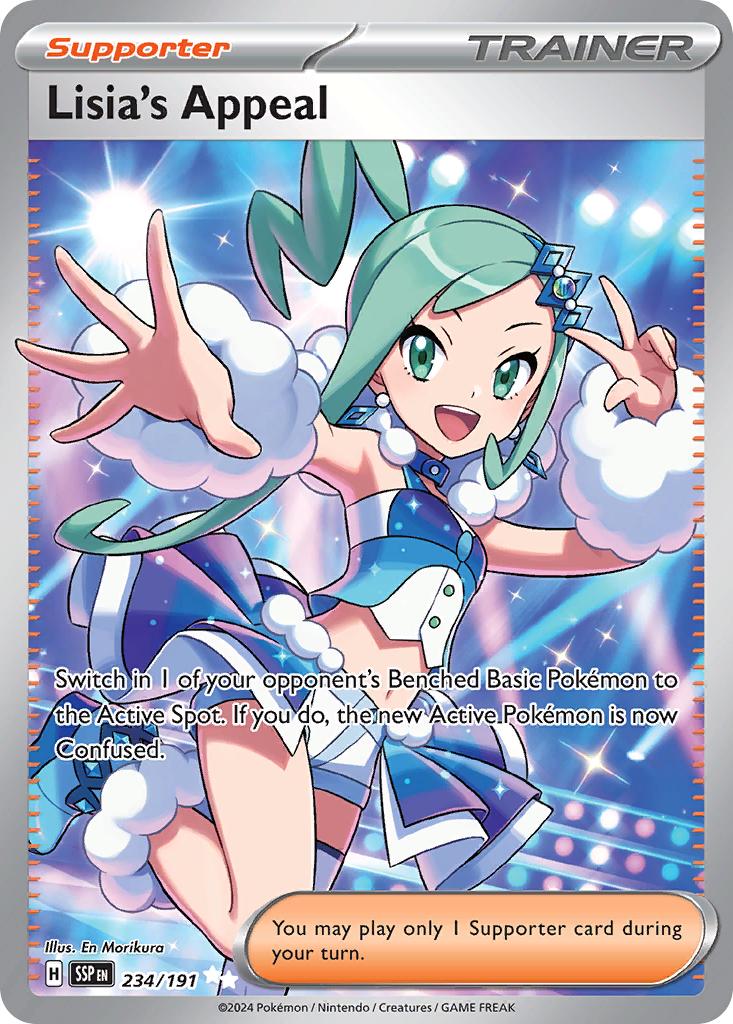 Lisia's Appeal 234 Surging Sparks Pokémon card