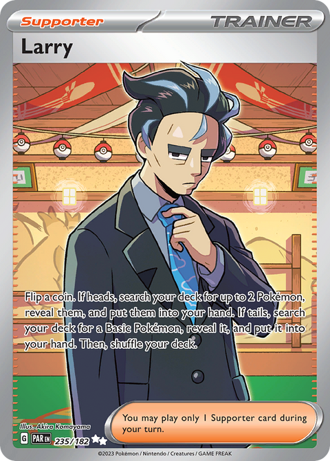 Larry 235 Paradox Rift Pokémon card