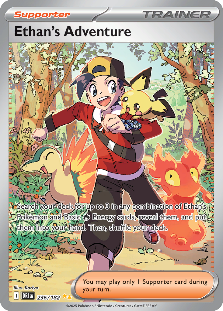Ethan's Adventure 236 Destined Rivals Pokémon card