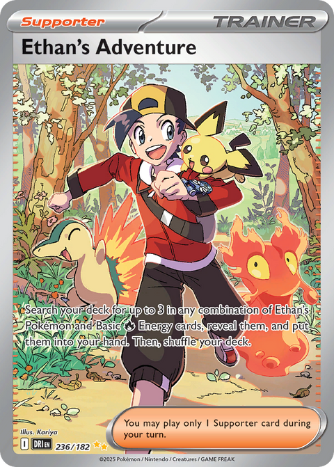 Ethan's Adventure 236 Destined Rivals Pokémon card