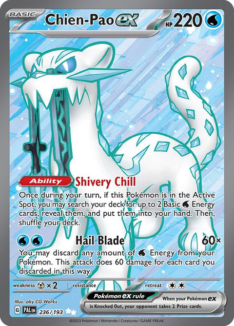 Chien-Pao ex 236 Paldea Evolved Pokémon card