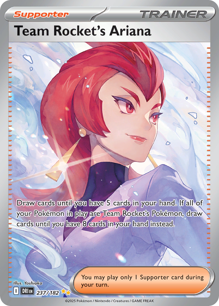 Team Rocket's Ariana 237 Destined Rivals Pokémon card