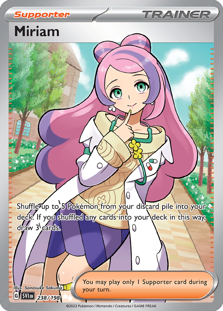 Miriam 238 Scarlet & Violet Pokémon card