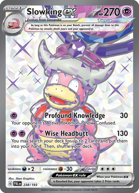 Slowking ex 238 Paldea Evolved Pokémon card