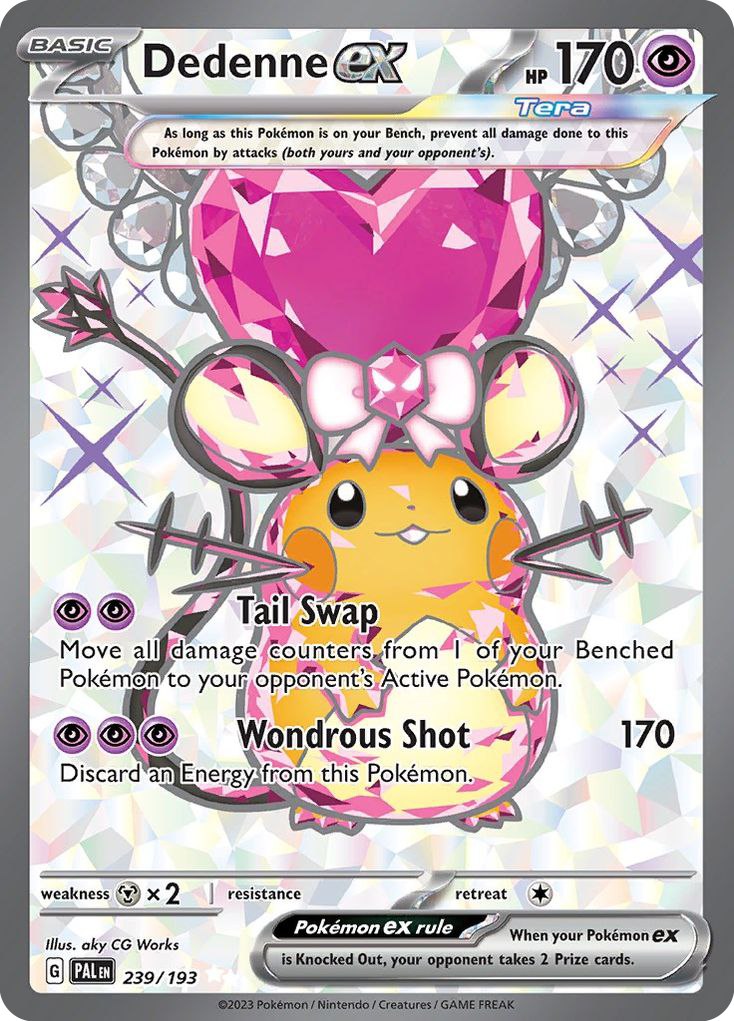 Dedenne ex 239 Paldea Evolved Pokémon card