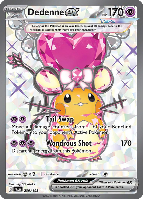 Dedenne ex 239 Paldea Evolved Pokémon card