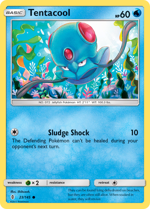 Tentacool 23 Guardians Rising Pokémon card