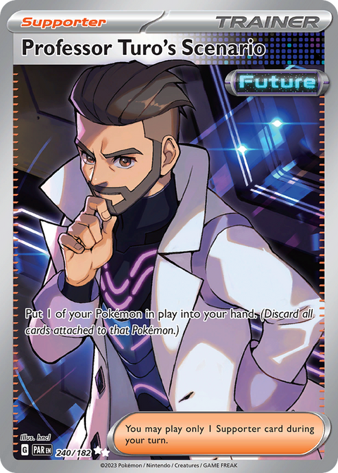 Professor Turo's Scenario 240 Paradox Rift Pokémon card