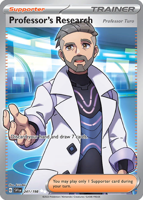 Professor's Research (Professor Turo) 241 Scarlet & Violet Pokémon card