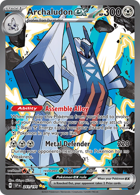 Archaludon ex 241 Surging Sparks Pokémon card