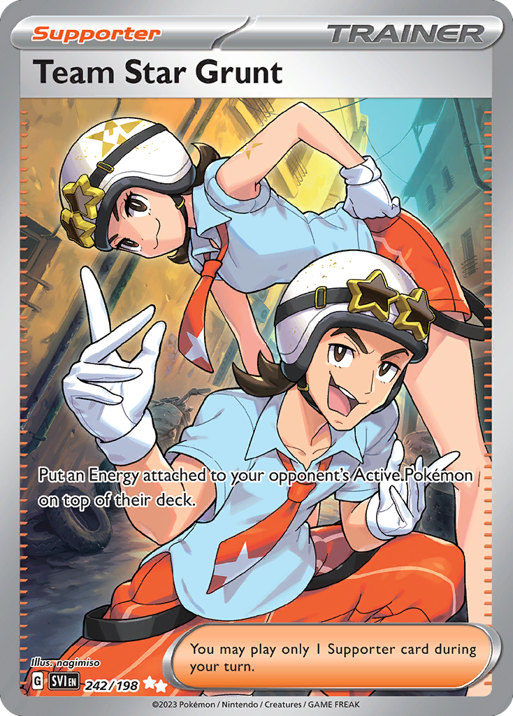 Team Star Grunt 242 Scarlet & Violet Pokémon card