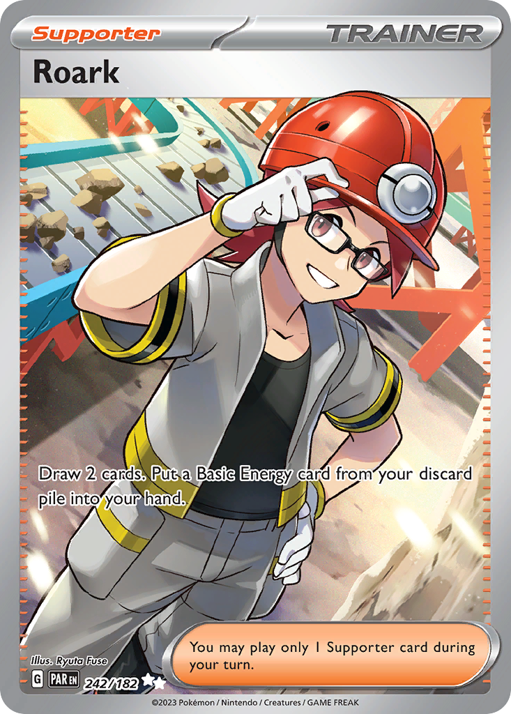 Roark 242 Paradox Rift Pokémon card