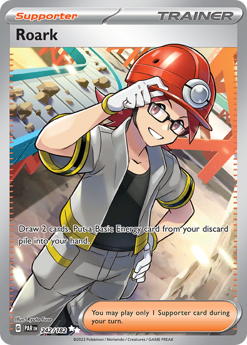 Roark 242 Paradox Rift Pokémon card