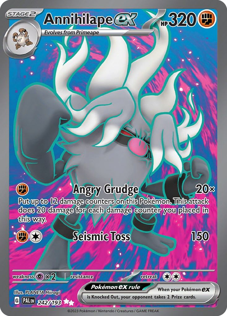 Annihilape ex 242 Paldea Evolved Pokémon card