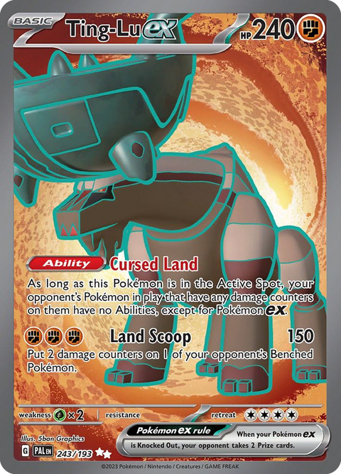 Ting-Lu ex 243 Paldea Evolved Pokémon card