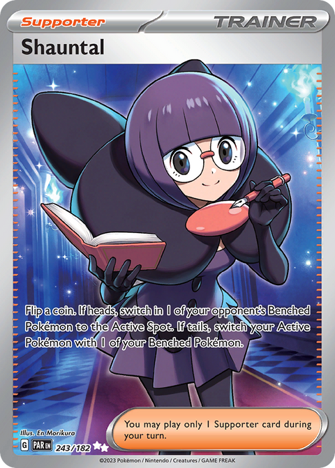 Shauntal 243 Paradox Rift Pokémon card
