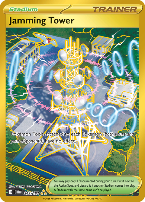 Jamming Tower 243 Destined Rivals Pokémon card