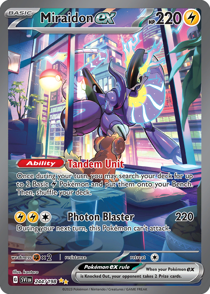 Miraidon ex 244 Scarlet & Violet Pokémon card
