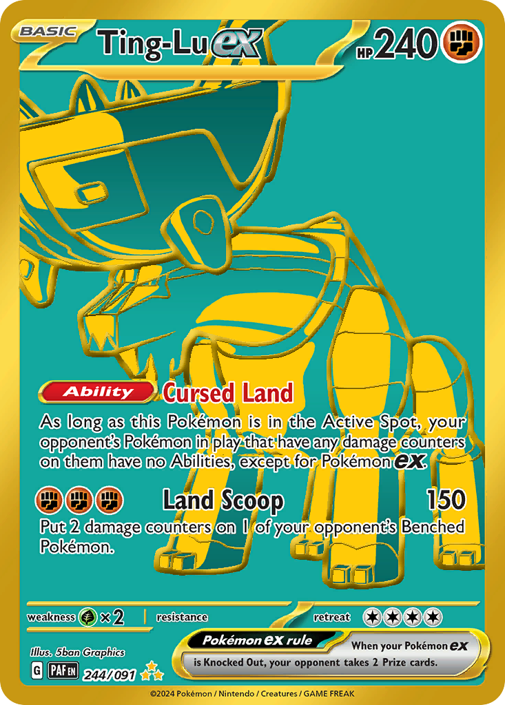 Ting-Lu ex 244 Paldean Fates Pokémon card