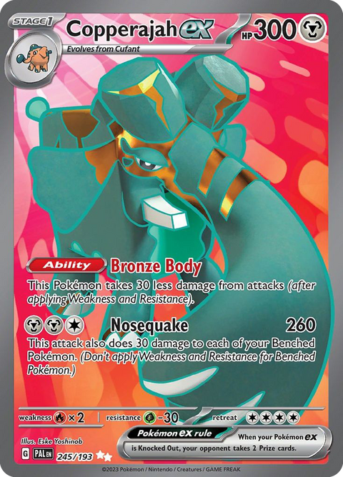 Copperajah ex 245 Paldea Evolved Pokémon card