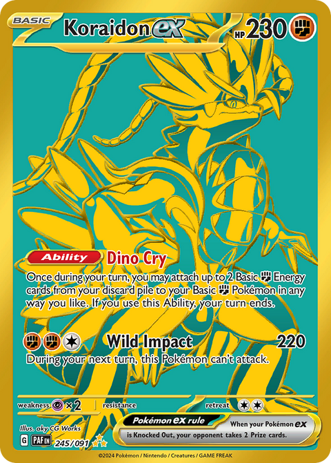 Koraidon ex 245 Paldean Fates Pokémon card