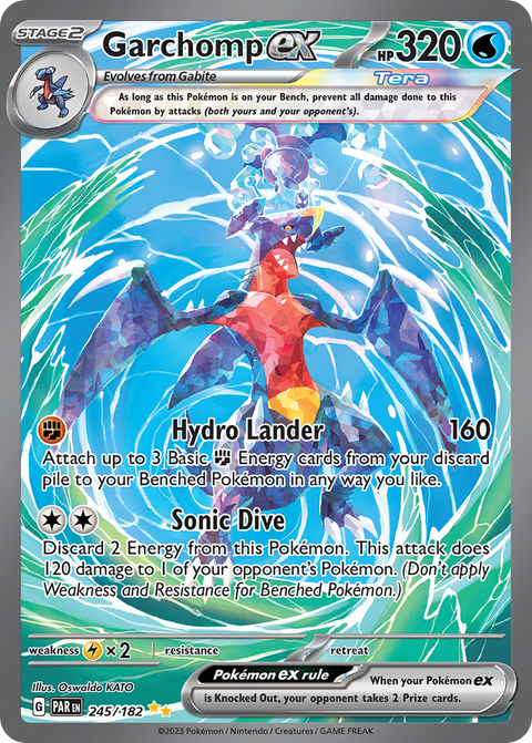 Garchomp ex 245 Paradox Rift Pokémon card