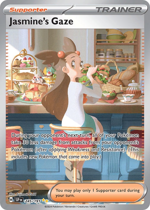 Jasmine's Gaze 245 Surging Sparks Pokémon card