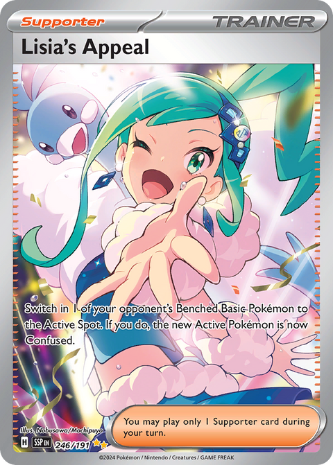 Lisia's Appeal 246 Surging Sparks Pokémon card