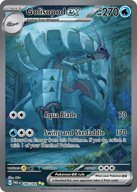 Golisopod ex 246 Paradox Rift Pokémon card