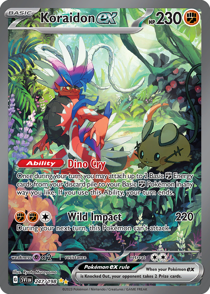 Koraidon ex 247 Scarlet & Violet Pokémon card