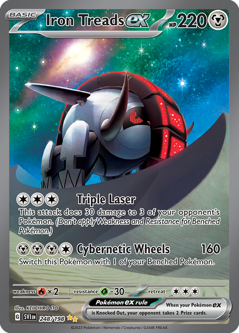 Iron Treads ex 248 Scarlet & Violet Pokémon card