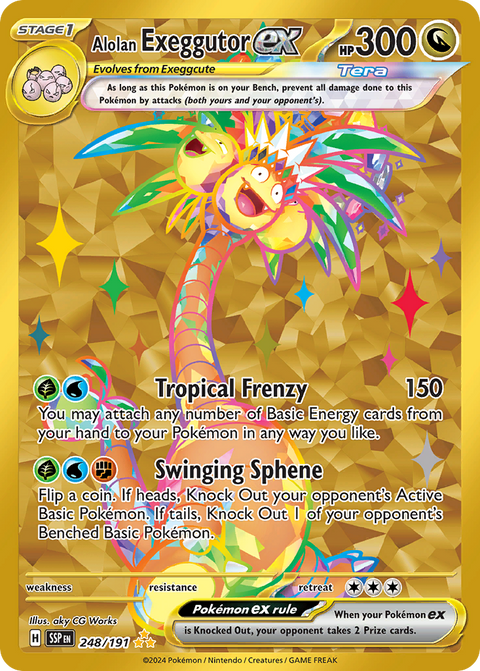 Alolan Exeggutor ex 248 Surging Sparks Pokémon card