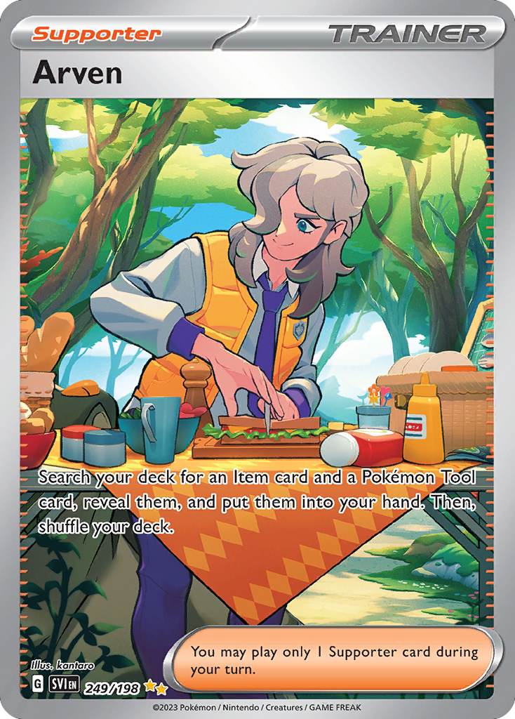 Arven 249 Scarlet & Violet Pokémon card