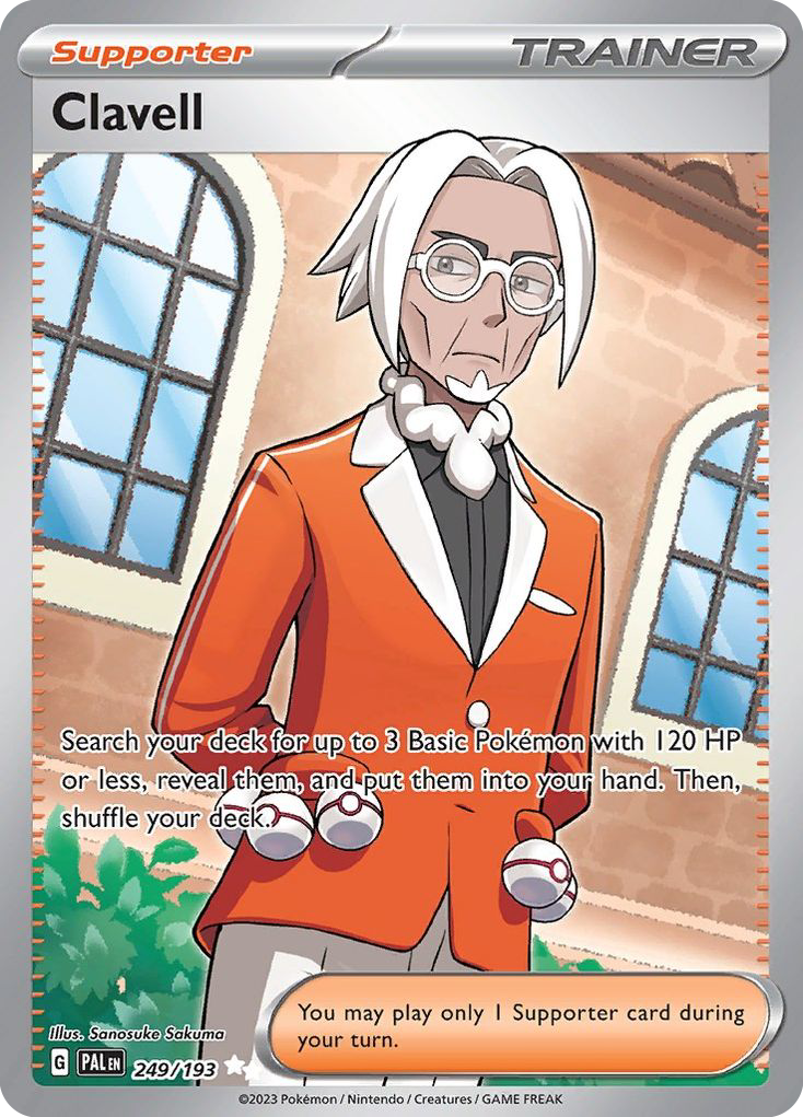 Clavell 249 Paldea Evolved Pokémon card