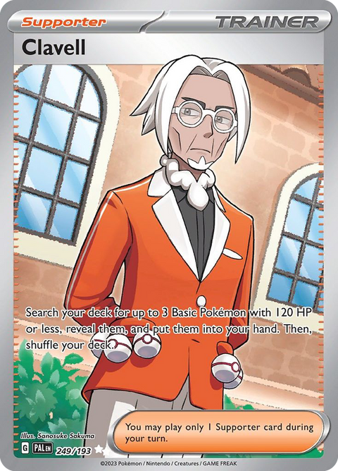 Clavell 249 Paldea Evolved Pokémon card