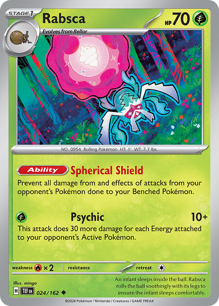 Rabsca 24 Temporal Forces Pokémon card