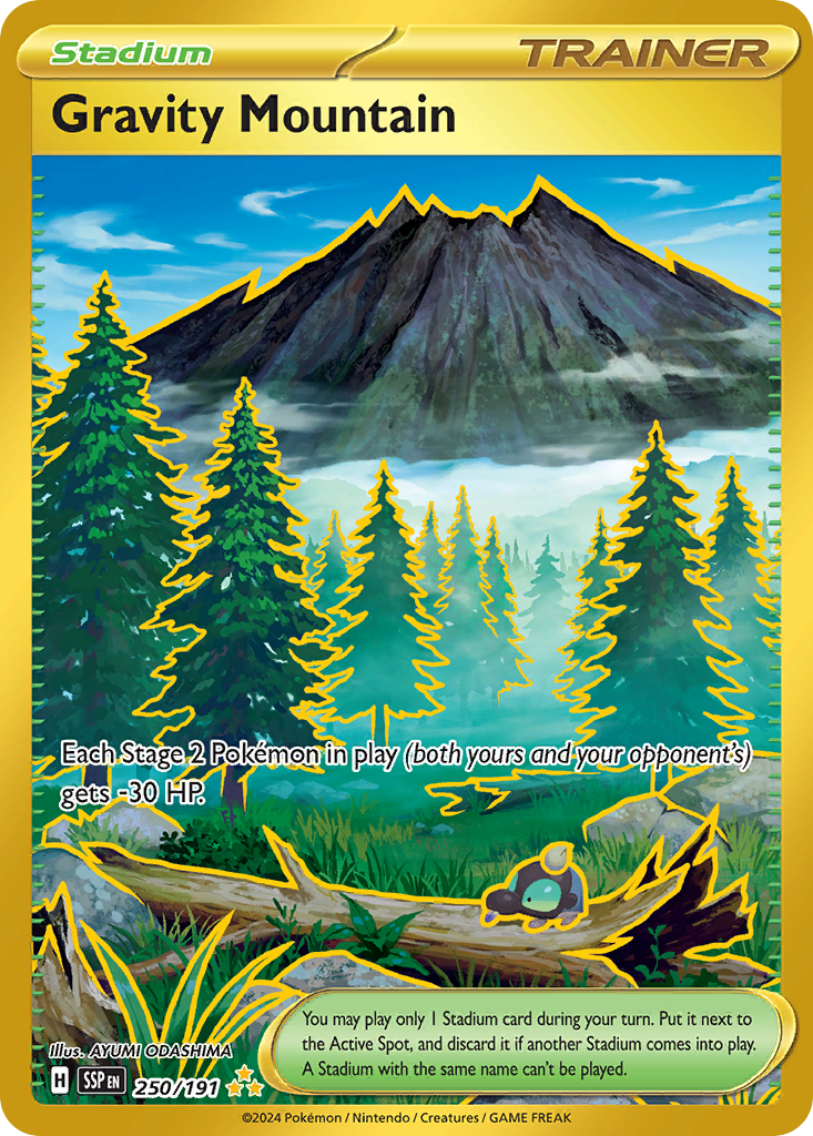 Gravity Mountain 250 Surging Sparks Pokémon card