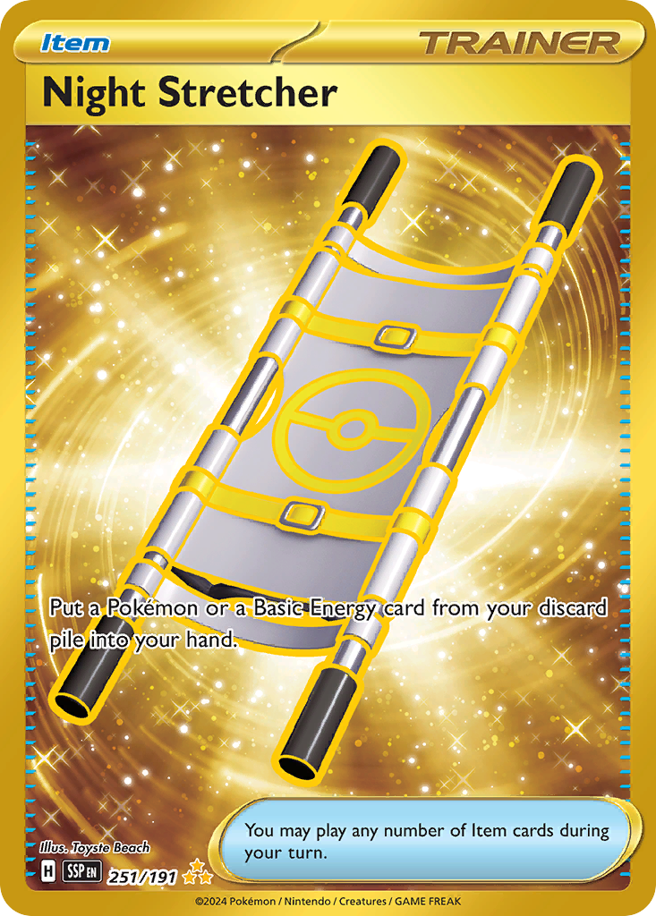 Night Stretcher 251 Surging Sparks Pokémon card