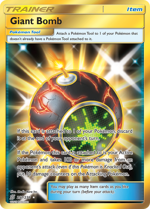 Giant Bomb 251 Unified Minds Pokémon card