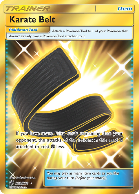 Karate Belt 252 Unified Minds Pokémon card