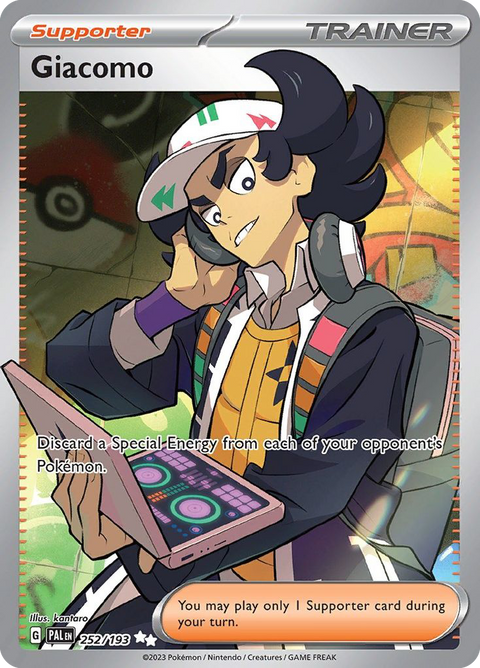 Giacomo 252 Paldea Evolved Pokémon card