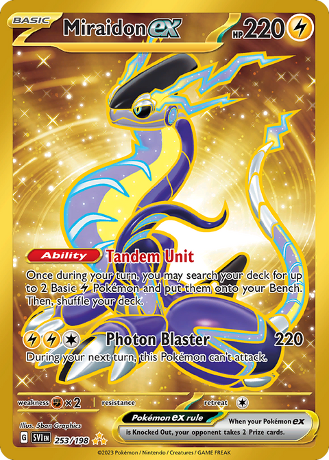 Miraidon ex 253 Scarlet & Violet Pokémon card