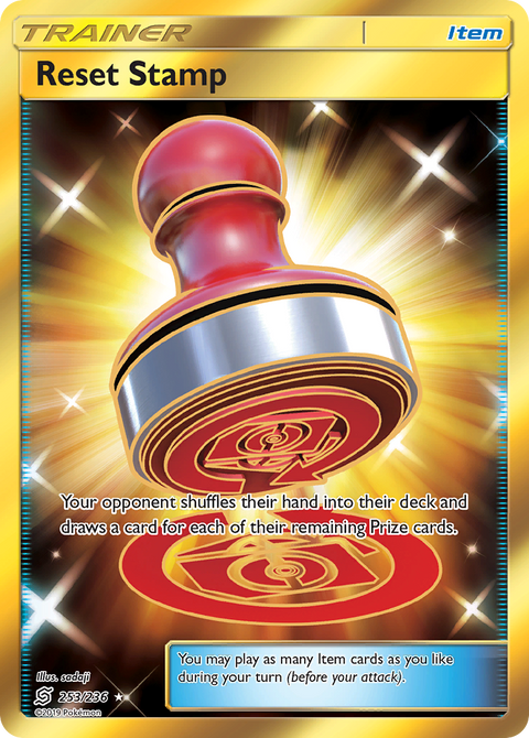 Reset Stamp 253 Unified Minds Pokémon card