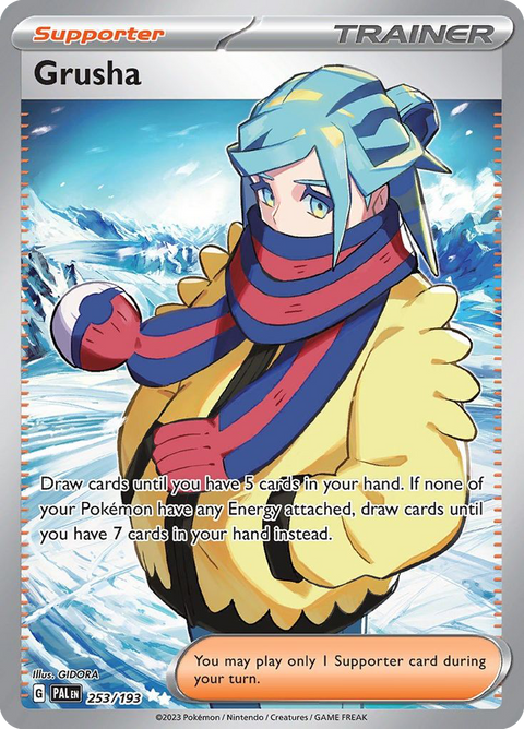 Grusha 253 Paldea Evolved Pokémon card