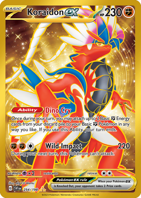 Koraidon ex 254 Scarlet & Violet Pokémon card